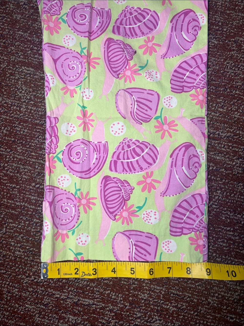 Vintage Y2K Lily Pulitzer snail pant pastel printed cropped cotton capri summer - Picture 11 of 11